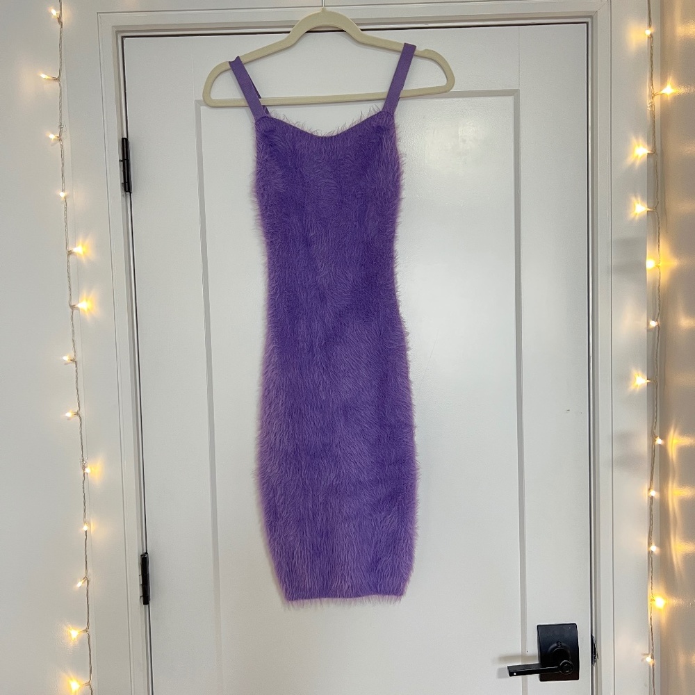💜 NWT 90's Fabletics Fuzzy Mini Dress 💜